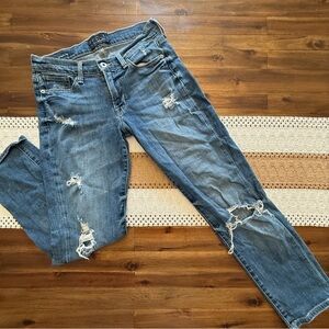 Lucky Brand | Distressed Brooke Crop Jeans